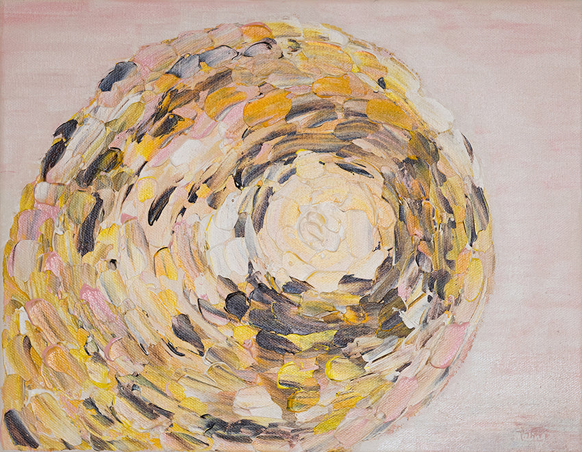 Silence - Abstraktes Original-Acrylgemälde von Meeling