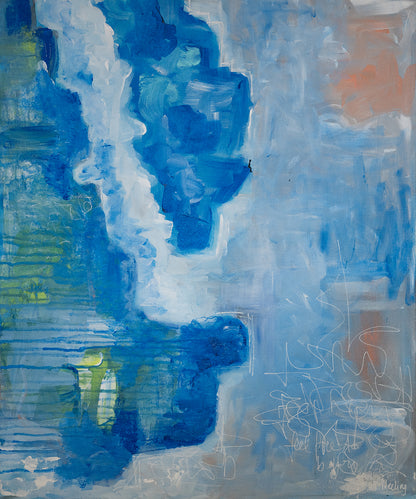 Reflection - Abstrakte original-Gemälde von Meeling