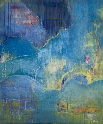 Imagination - Abstrakt originalmålning av Meeling