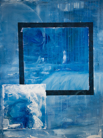 Perspective - Abstraktes Originalgemälde von Meeling