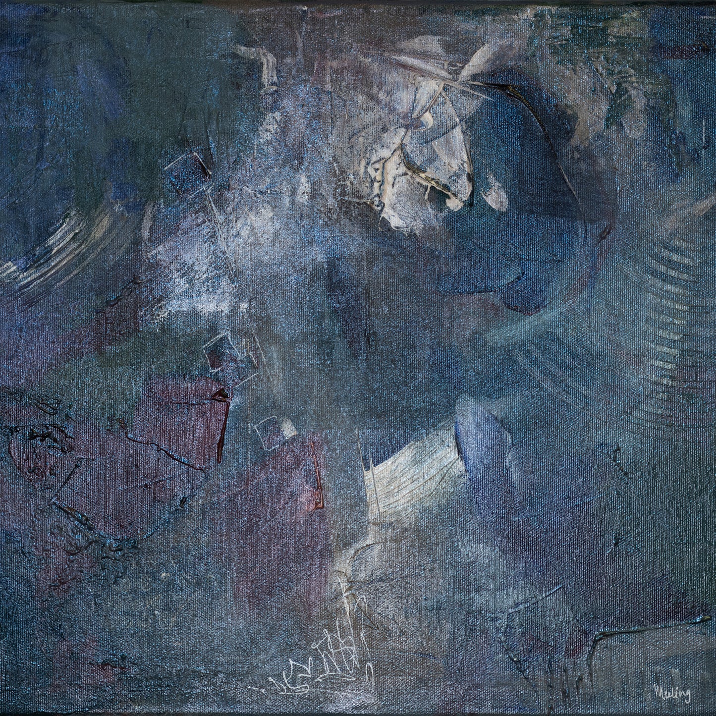 Pinocchio - Abstraktes Originalgemälde in Acryl von Meeling